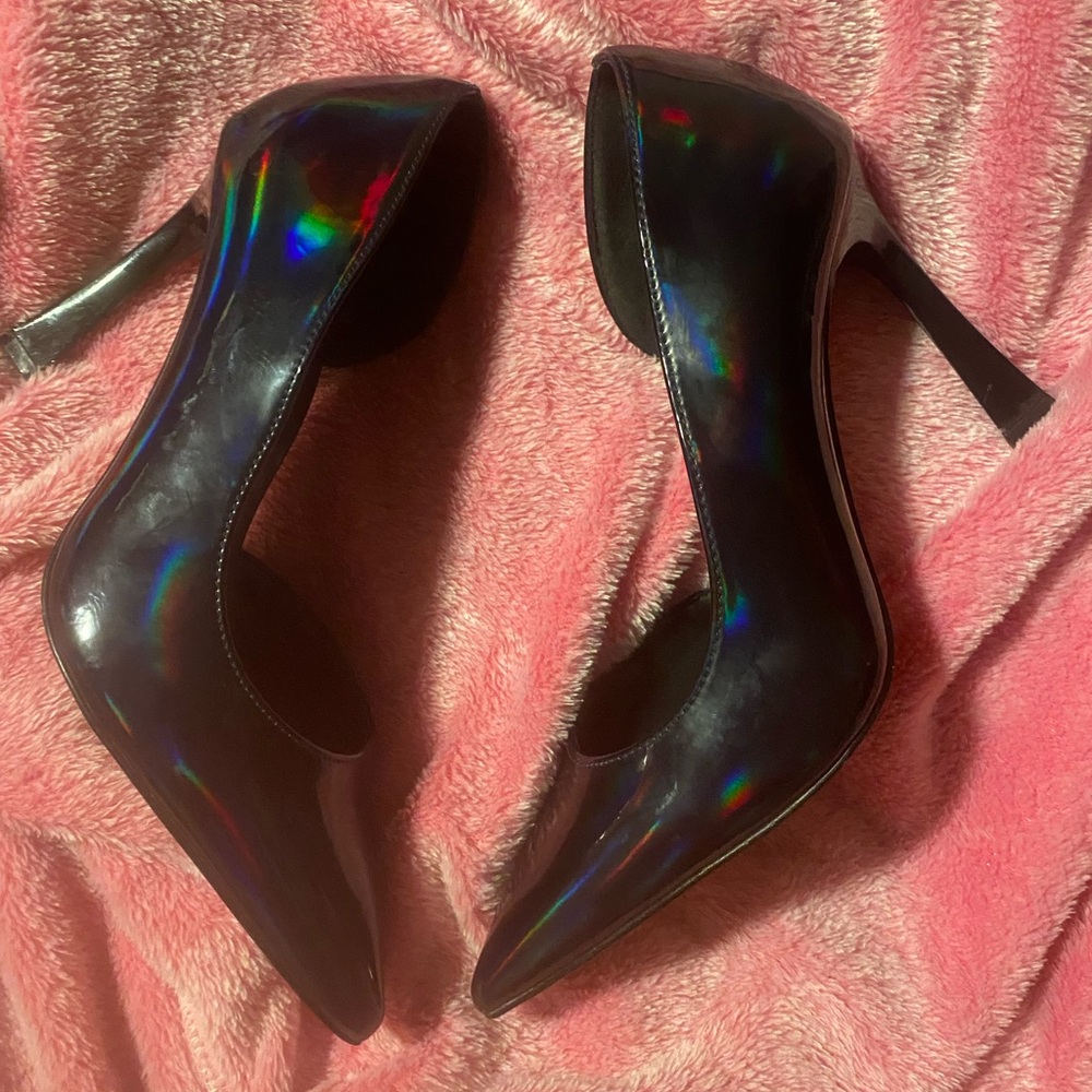 Mix No. 6 Black Patent Leather Heels